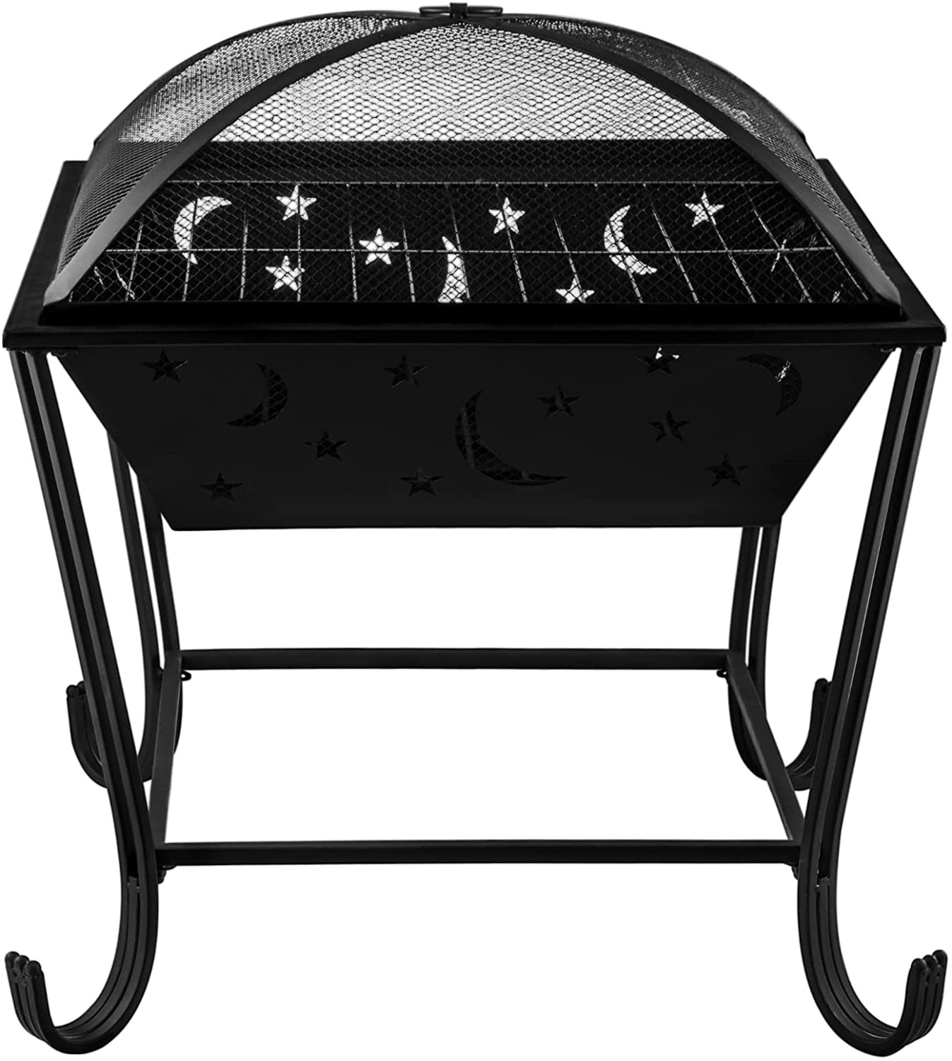 Solid Steel Wood Cannon Charcoal Burning Fire Pit 60.96cm X 60.96cm
