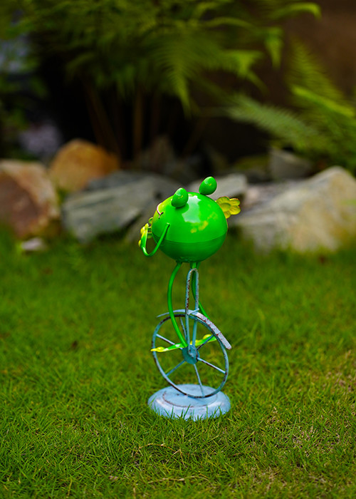 Frog Unicycle Metal Interior Decoration Outdoor Garden Decorations