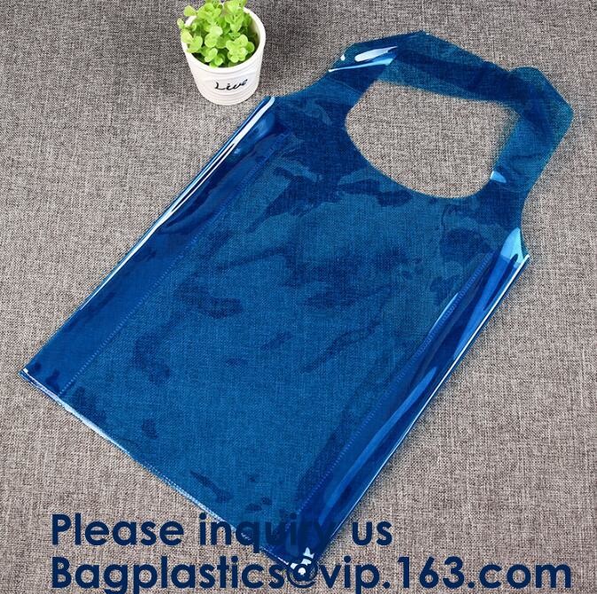 Promotional Pvc Shopping Bag Laser Tote Bag Handbag Waterproof Shopping Bag Glossy PVC Leather Bag PVC Woman Shopping Ba