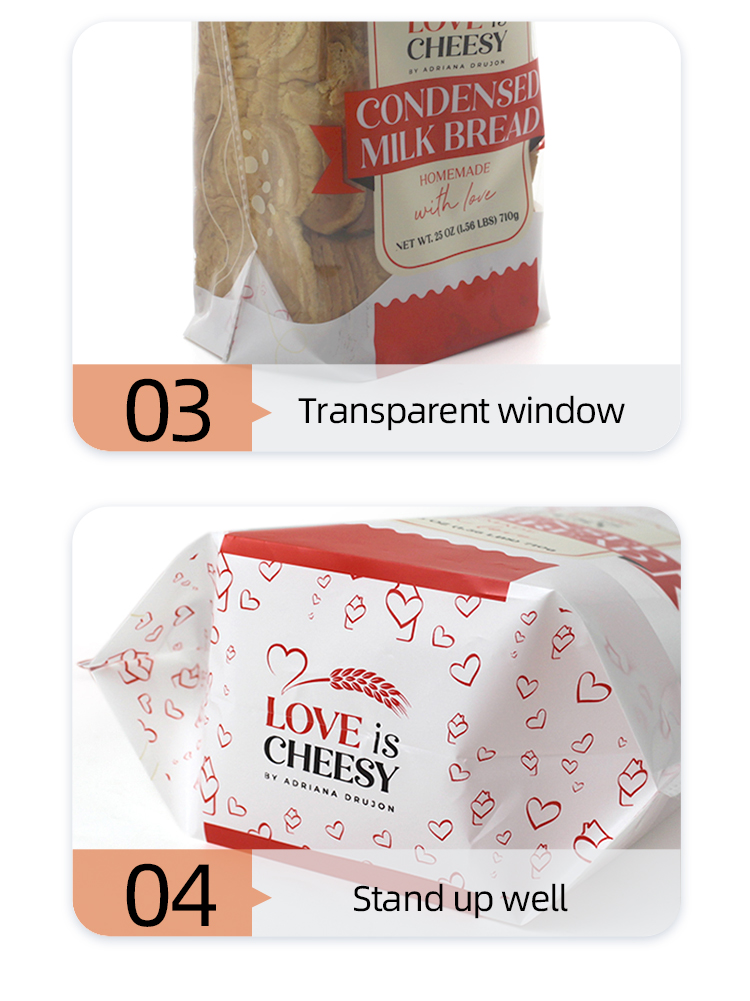 Food grade Plastic Bakery Bread Packaging lldpe Food Packaging Bread bags