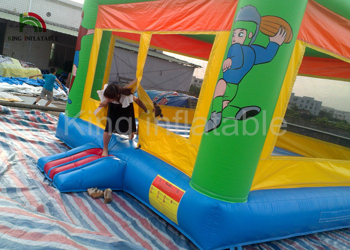 Green Custom Outdoor Adult Inflatable Large PVC Tarpaulin Commercial Bouncy Castles for Rent