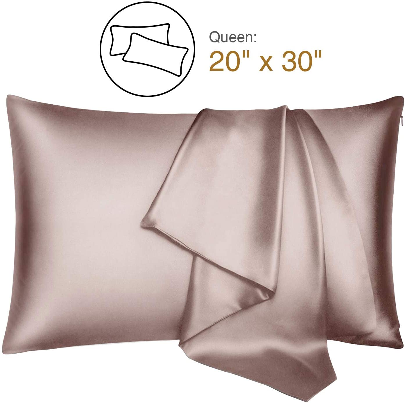 22mm 25mm Silk Pillowcase Gift Set With Gift Box Plain Dyed