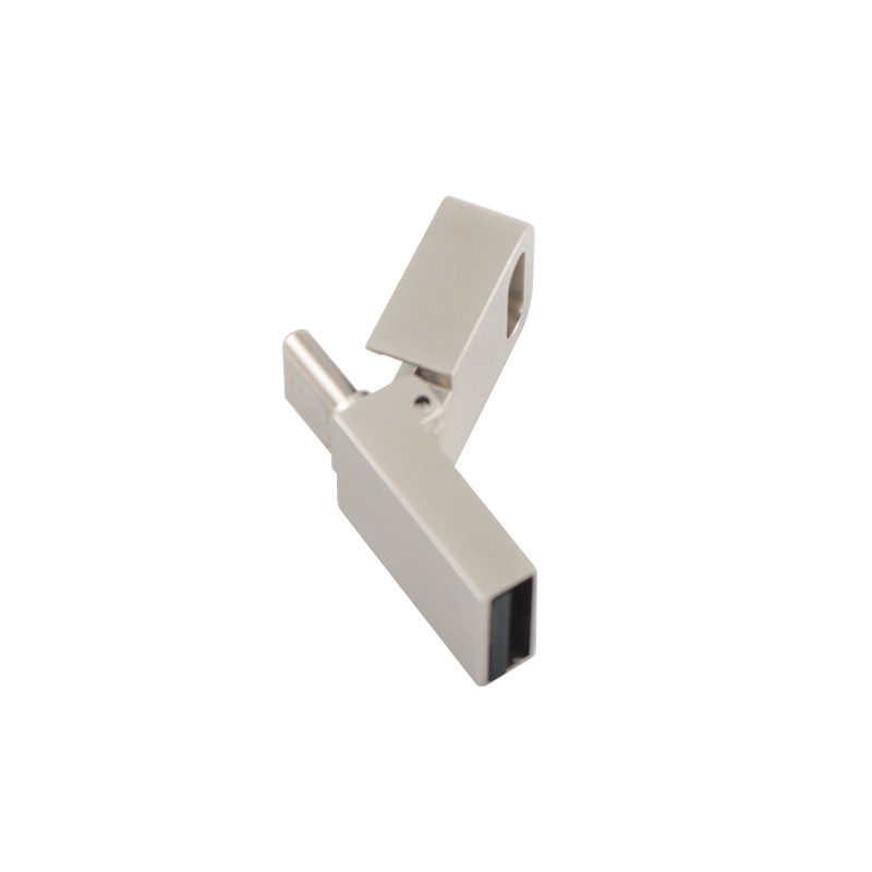 Metal USB 3.0 And Type C Flash Drive With Type C Can Laser Logo One Face Do Promition