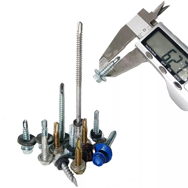 Metal Galvanized Hexagonal Hex Head Steel Self Drilling Screw Roofing Screw Tapping Screw With Washer