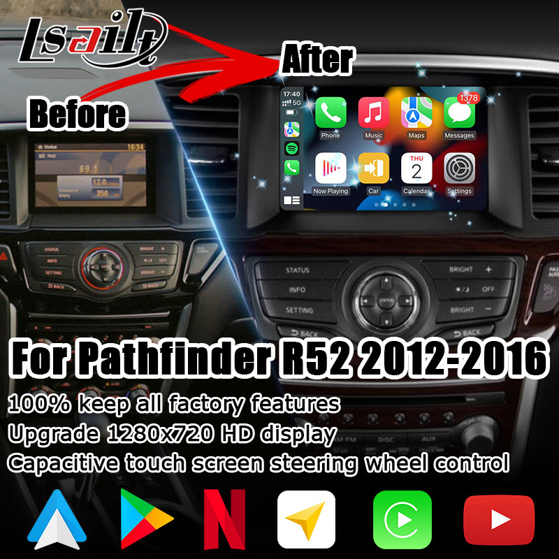 Nissan Pathfinder R52 Android multimedia screen upgrade IT06 06It system carplay