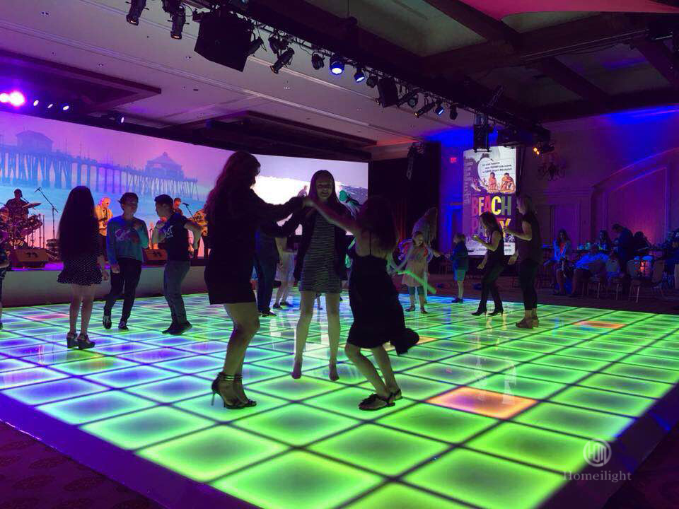 50x50cm LED Matte Frost Dance Floor Tile Panels For Wedding Party