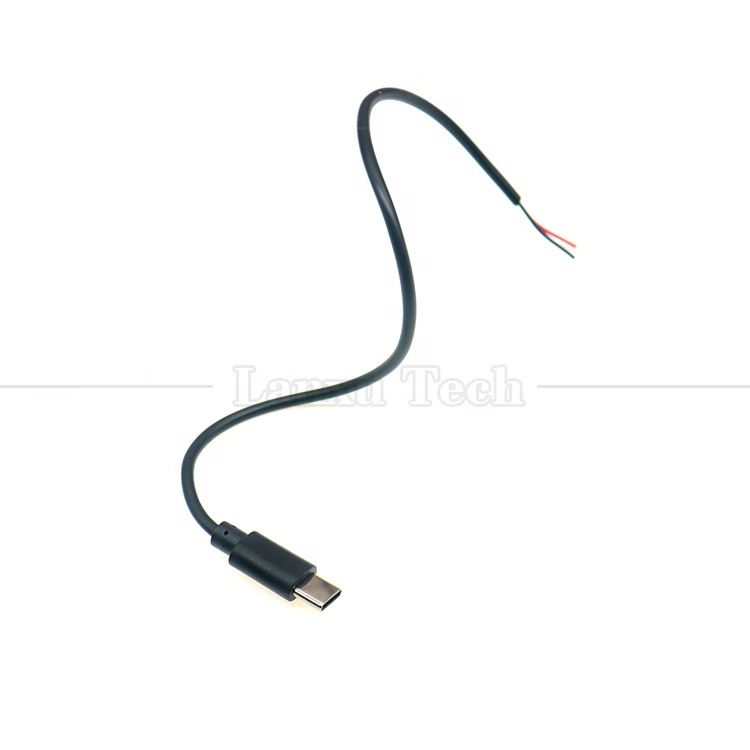 OEM Data Charging USB Type C Male Female to Stripped Open Wire End Pigtail Cable
