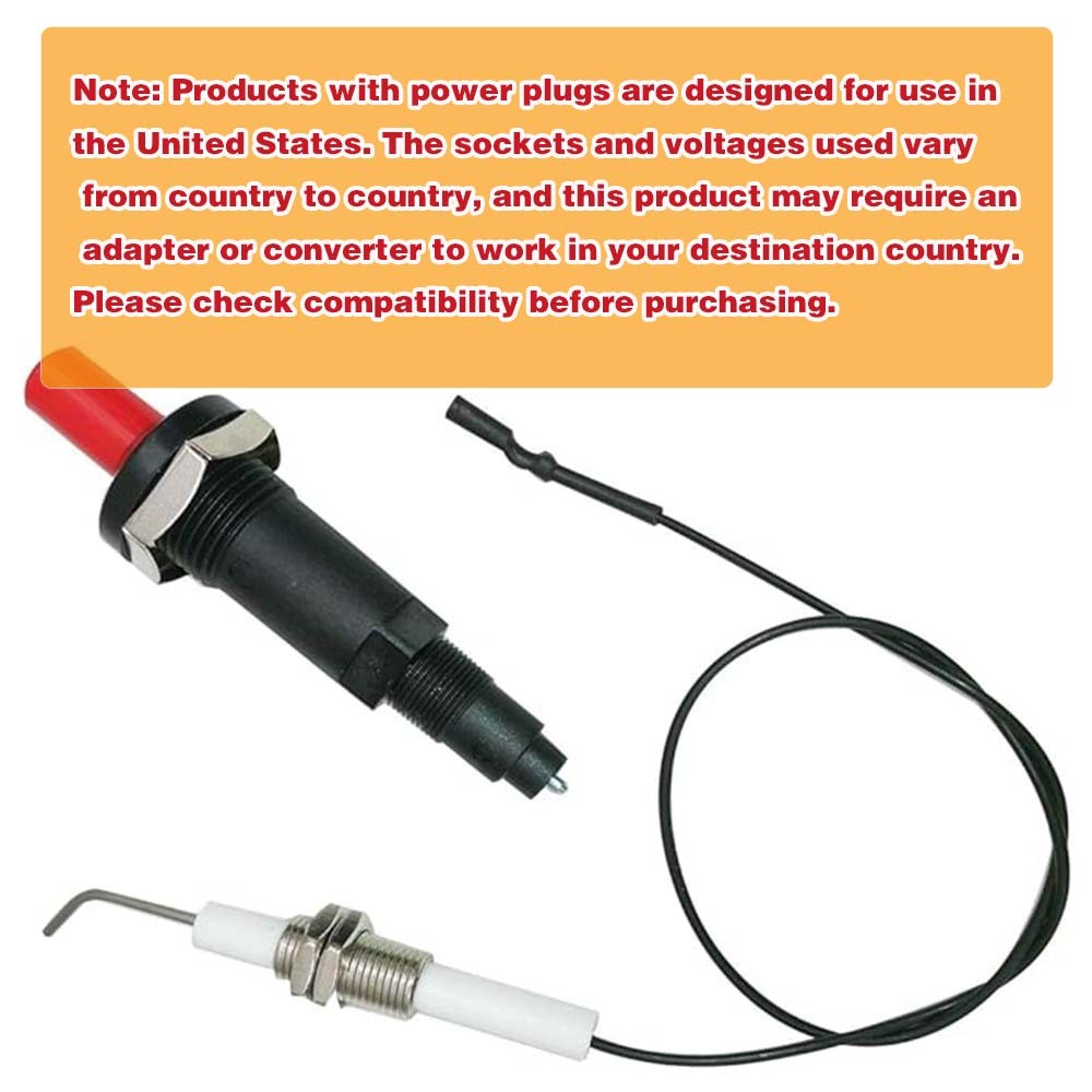 Gas Stove Ignition Accessories Push-type Ceramic Piezoelectric Igniter With Universal Thread Ignition Curved Needle Spar