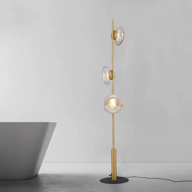 Elegant Home Decor Modern Gold Color Metal Classic LED Floor Lamp For Living Room