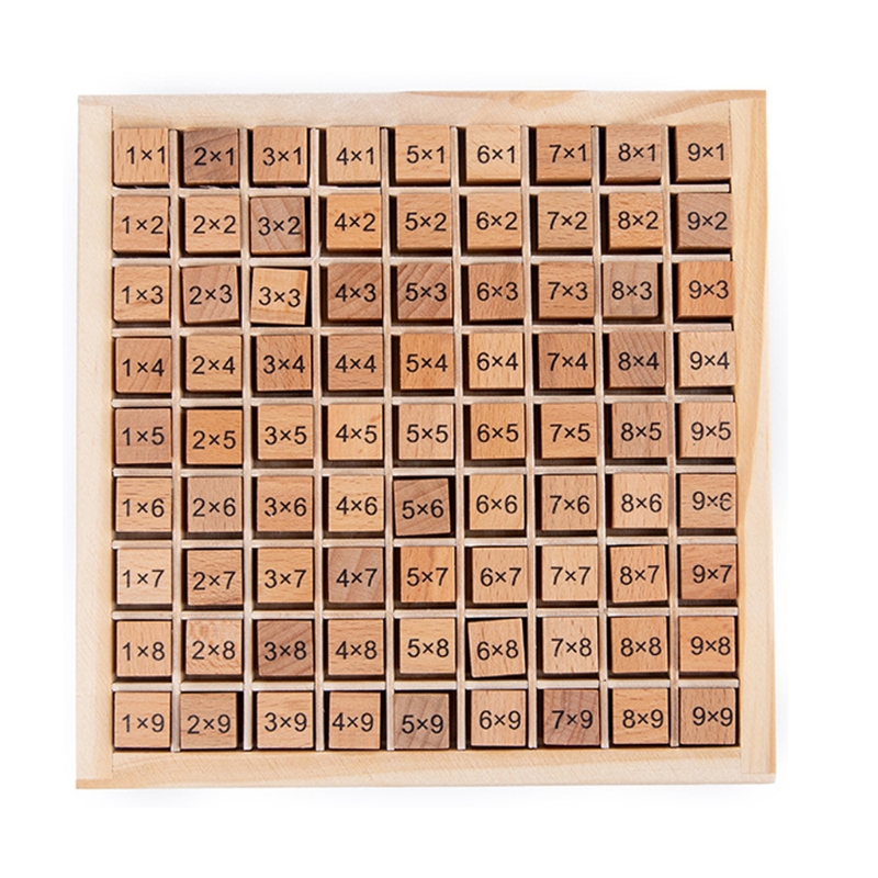 Montessori 0.59in 99 Number Wooden Math Toy Table Abacus Counting Toy