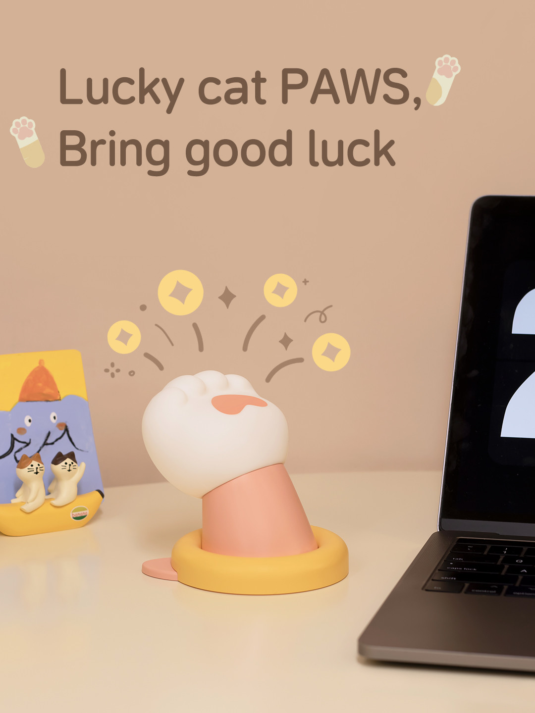 Cat Claw Creative Night Light Charging USB Birthday Gift Cute and Cute Practical Girl Gift Silicone Patting Light