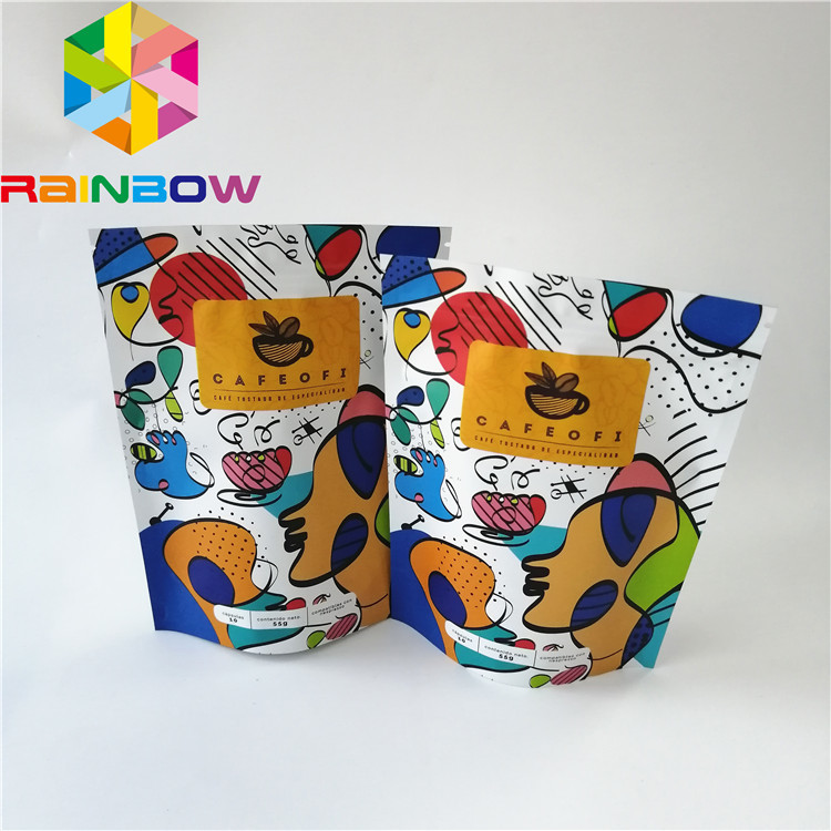 Recycle Plastic Aluminum Foil Bags Digital Printing Cake Dessert Tea Coffee Packing