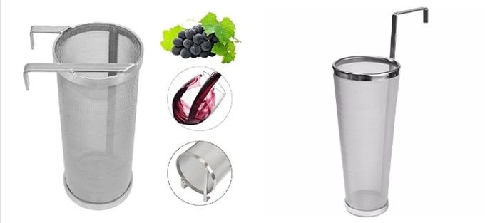 95% 300 Micron Stainless Steel Mesh Filter , Stainless Steel Hop Spider For Beer