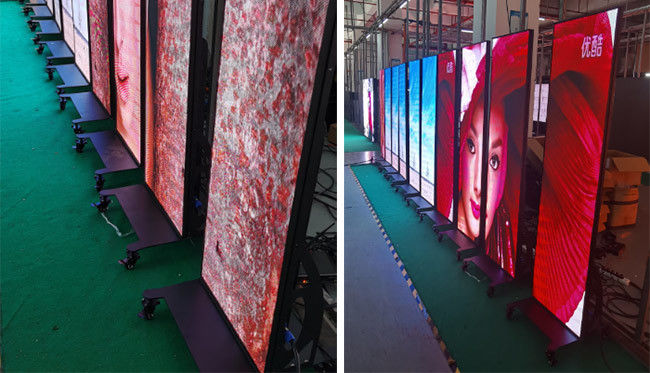 P2.5 LED Poster Display 1R1G1B 32 49 55 Inch Indoor SMD Slim