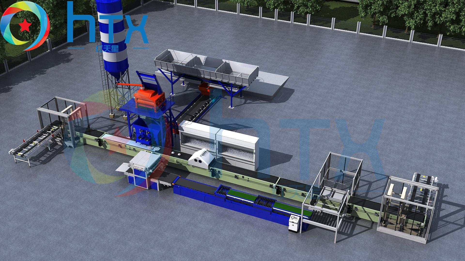 Automatic Concrete Casting Wet Doser Machine Artificial Stones Production Line Feeding Machine