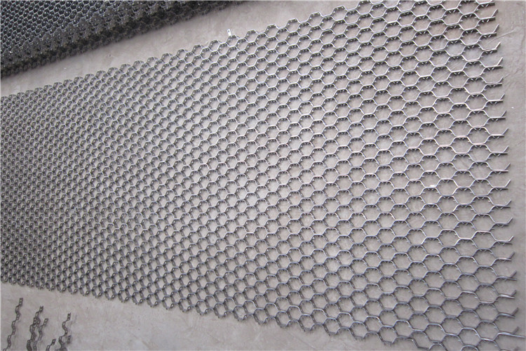 Tortoise Shell Mesh AISI 304 Hex Mesh For Refractory With 2mm Thickness