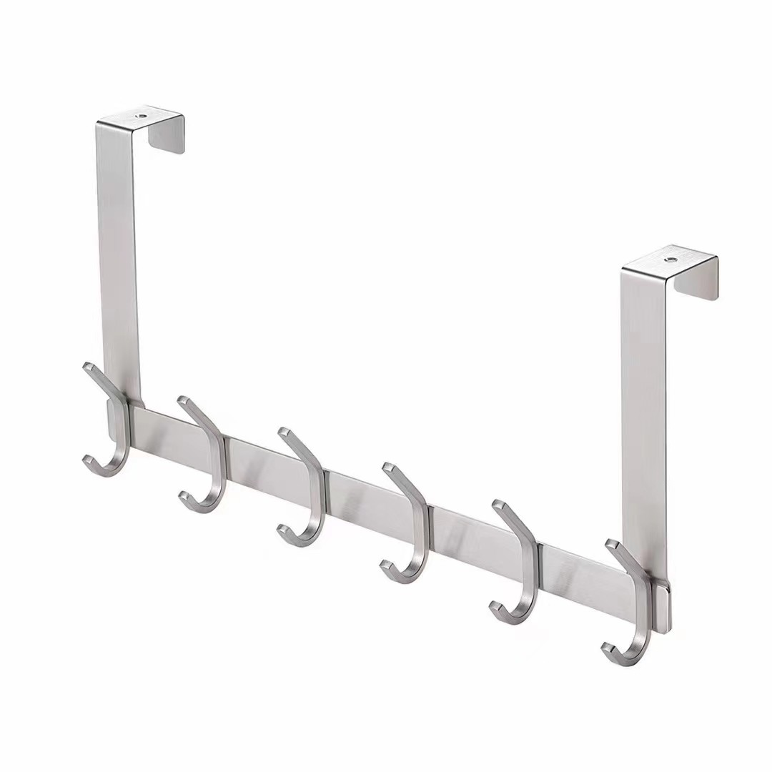 304 Stainless Steel Hook Strip Satin Finish Multi - Function Door And Kitchen