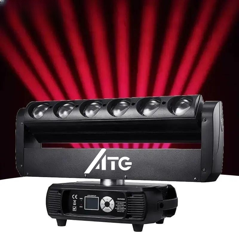 18 KG ATG-6Eyes LED Moving Head Beam Bar Light for KTV Bar and Stage Lighting Effects