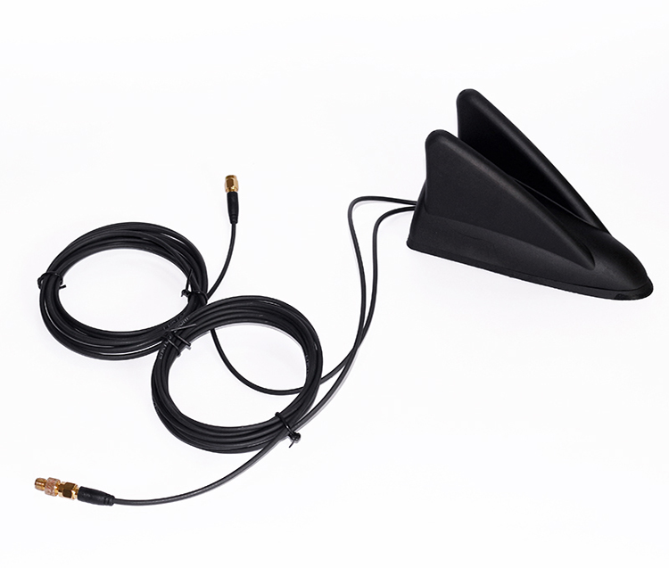 Auto WIFI Car Aerial Antenna CV2X GPS 4G FM AM Shark Fin Shape 28dBi