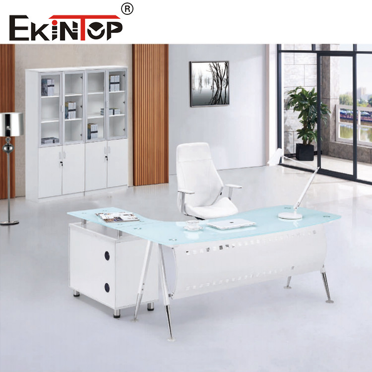 glass top desk