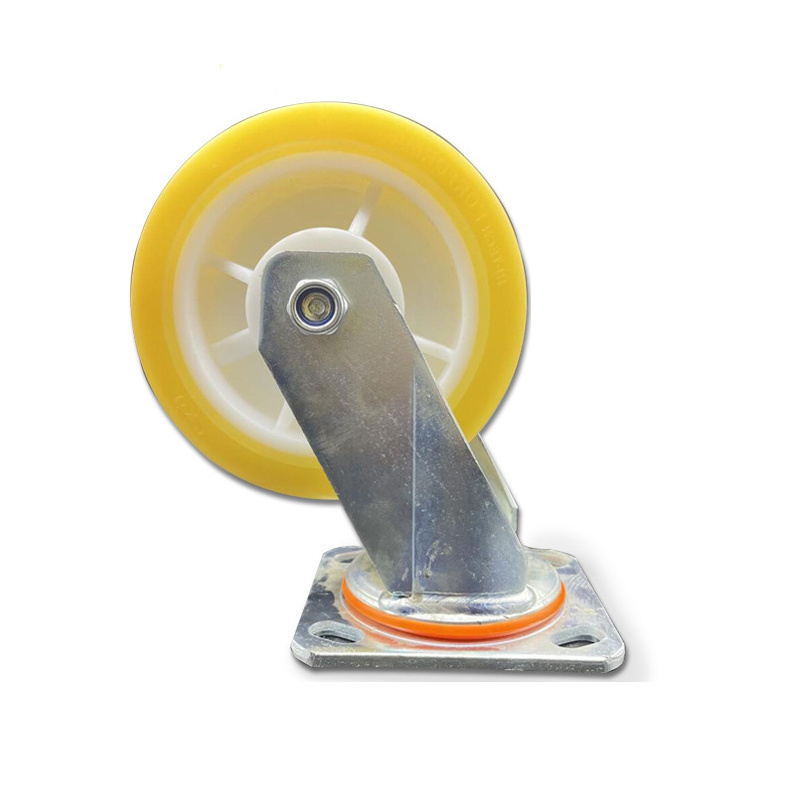 New Products Yellow Transparent TPR Heavy Duty Swivel Lock Caster Wheel