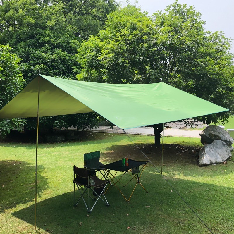 PU5000mm 190T Polyester 0.78kg Lightweight Camping Tarp