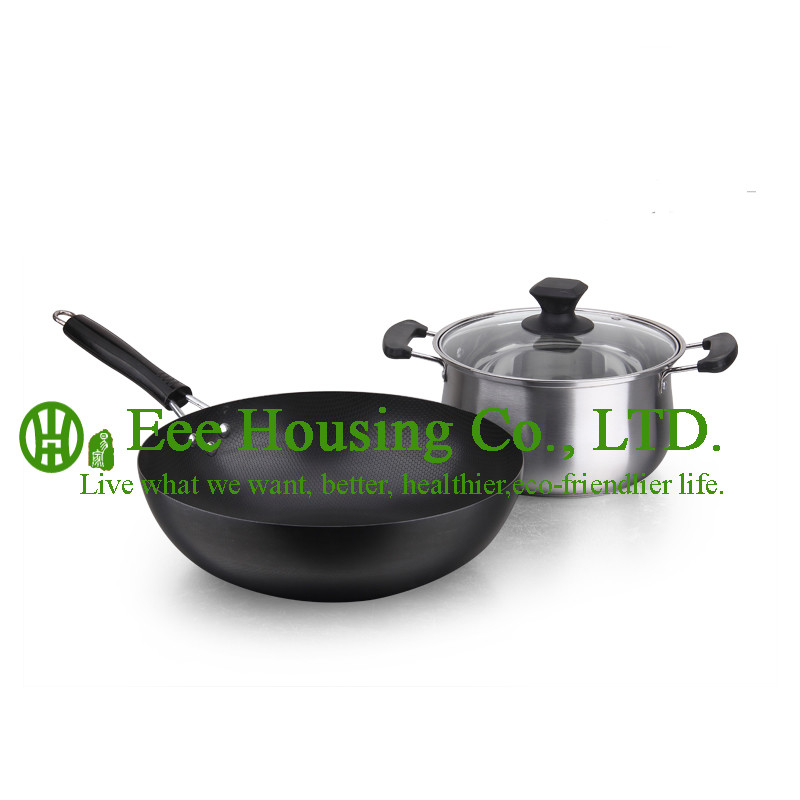 cookware with stainless steel manufactuer in China, kitchenware for sale, fry pan, woks,soup pot,milk pot for kitchen
