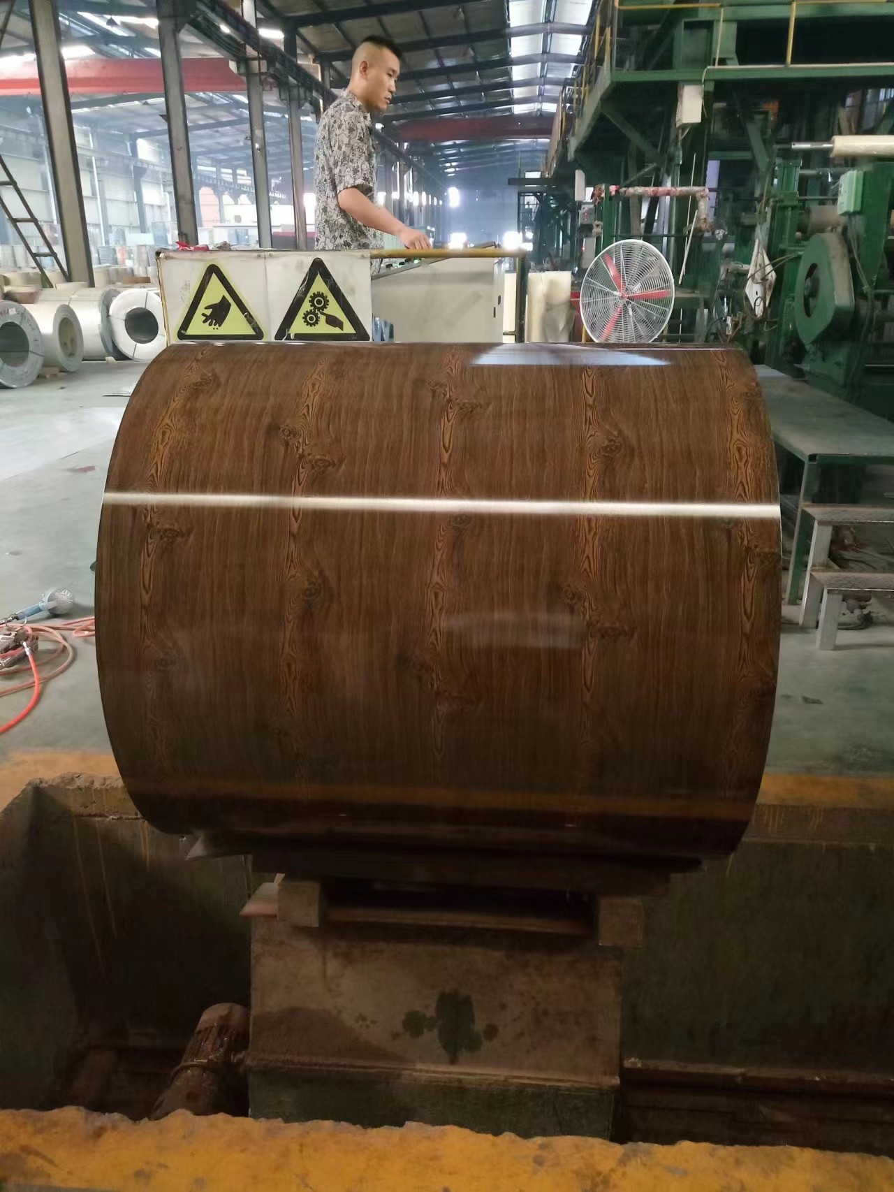 1.2mm PVDF Wood Grain Aluminium Coil 3003H24 Printech Color Coil 50-Year Warranty Printech Color Coated Coil