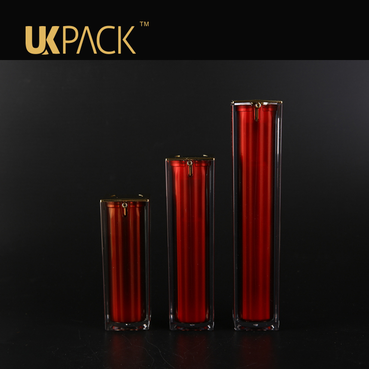 Trade assurance Double layer airless spray bottle,PMMA Cosmetic bottle