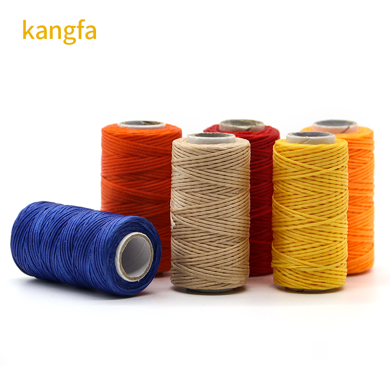 OEM/ODM Accepted Waxed Cords Polyester Sewing Thread for Leather Macrame DIY Bracelets