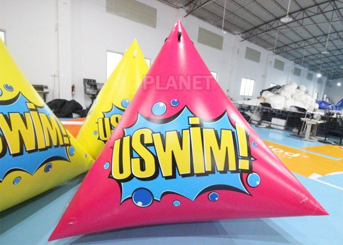 Triangular Inflatable Marker Buoy With D Rings Customized Size