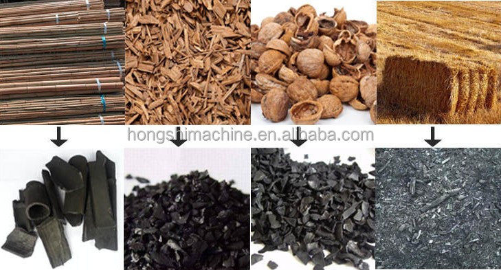 Horizontal Wood Log Carbonization Stove , Bamboo Charcoal Carbonizer Furnace Oven