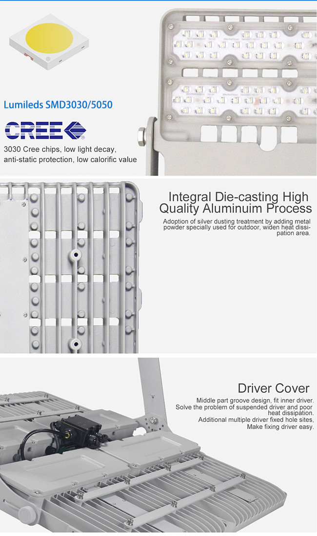 170LM/W LED Tunnel Flood Lights 200W Power 7 Years Warranty High Brightness