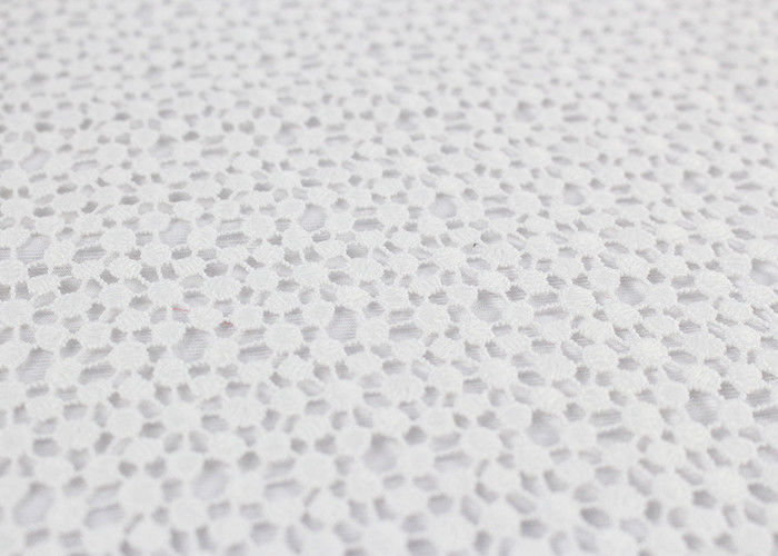 Milk Silk Water Soluble Lace Fabric For Bridal Dresses Circle Lace Designs