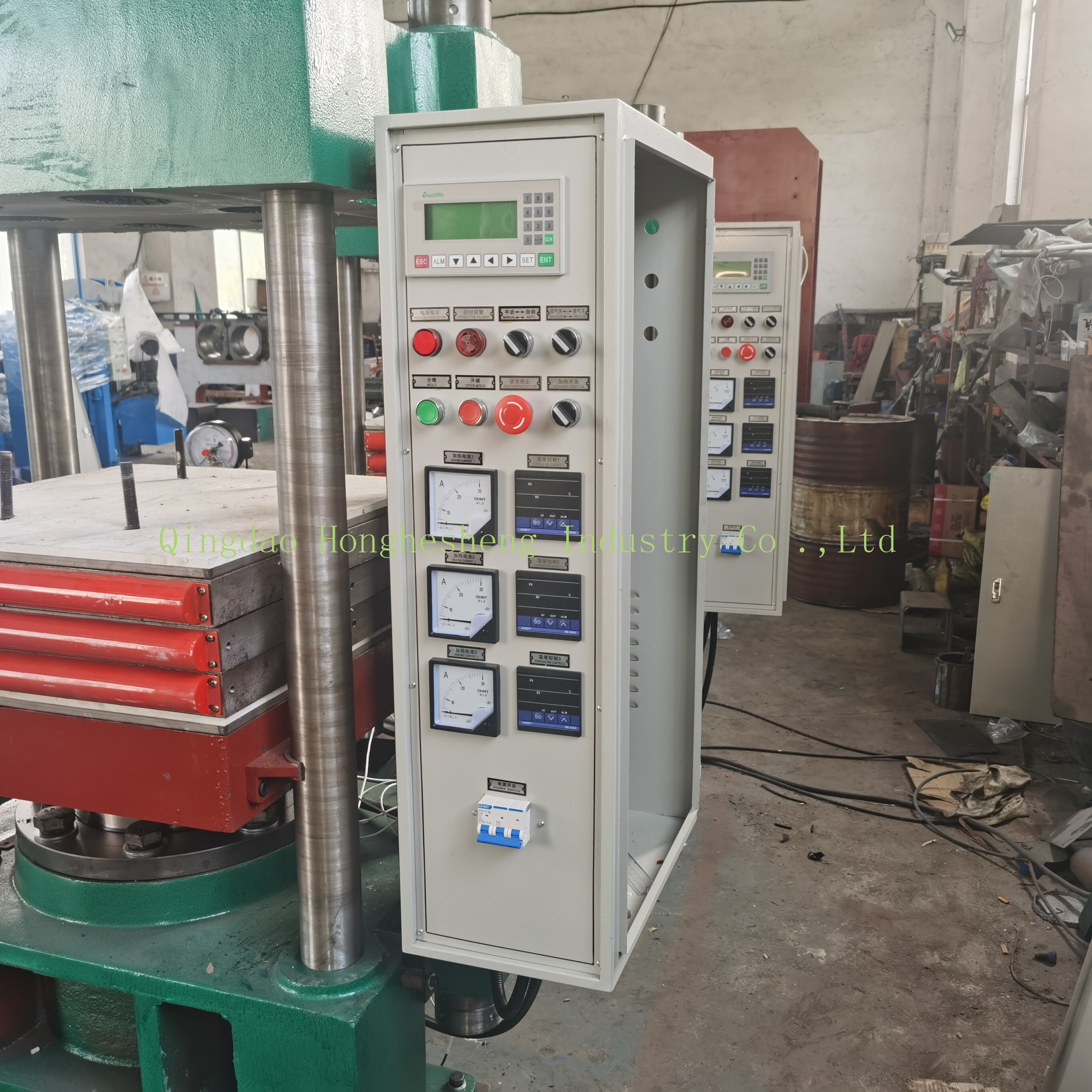 Rubber Platen Hot Compression Moulding Machine 300 Degree 5.5KW