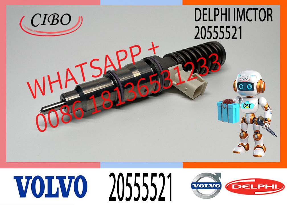 Diesel Fuel Injector 20555521 Engine E3.1 Diesel Fuel Injector BEBE4D04002 BEBE4D20002 20555521 7420555521 For VOL-VO Truck
