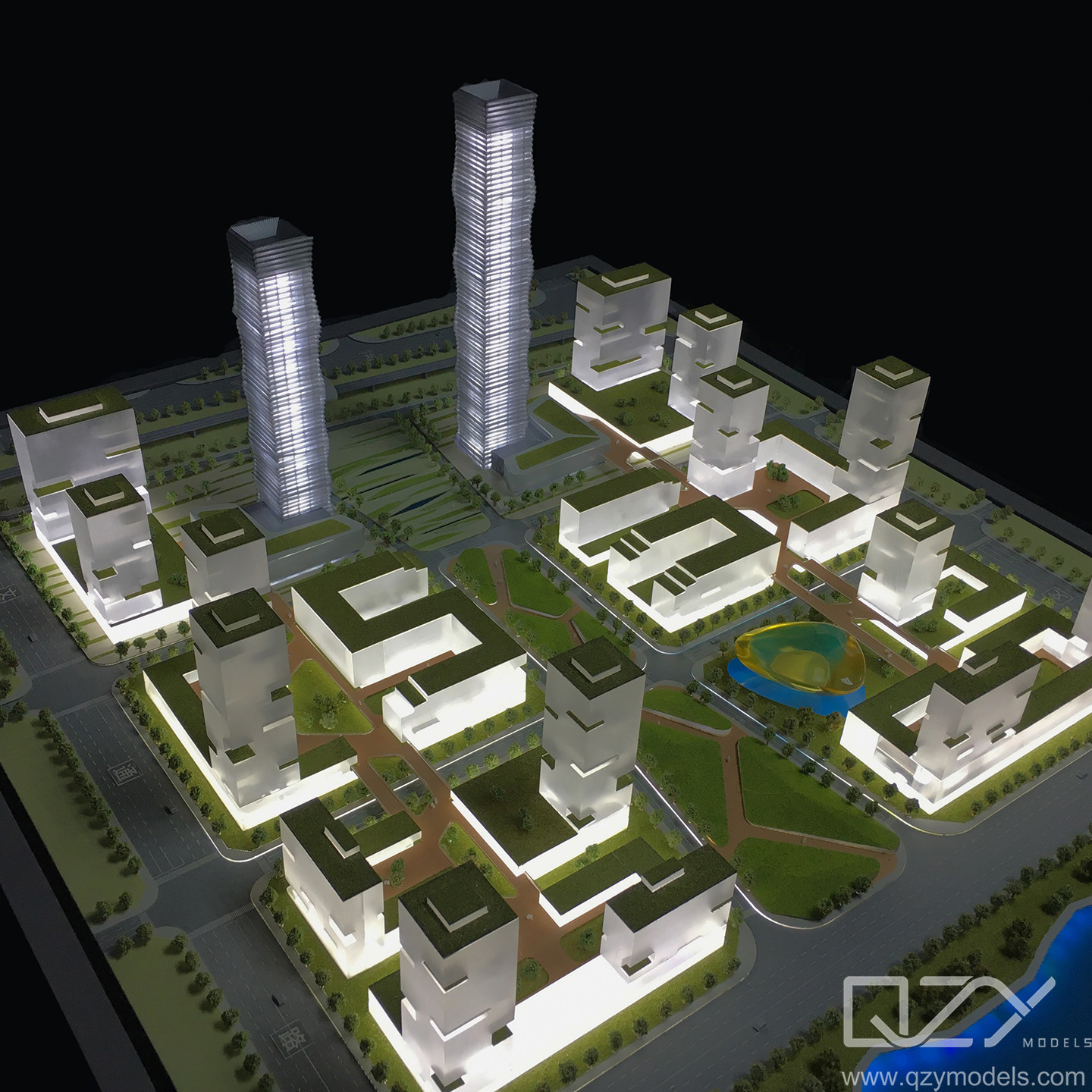 Scale Acrylic Model Architecture 1/500 Conceptual Design OEM