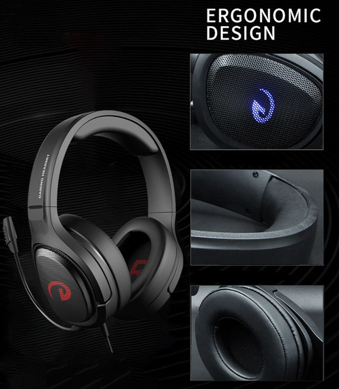 Detachable Mic Illumination Gaming Headset Rgb 2.2M Cable