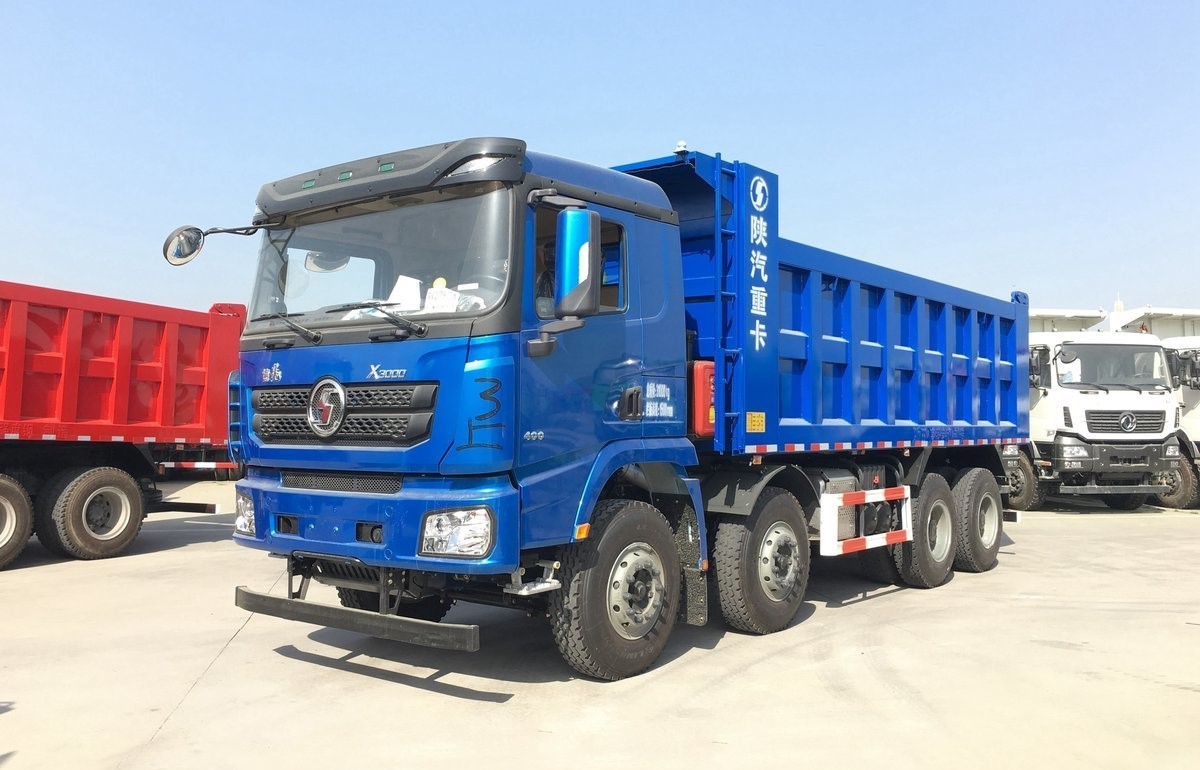 Stock Shacman Dump Truck X3000 EuroV 351ph Left Hand Drive 6X4 Tipper 10 Wheeler Dump Truck