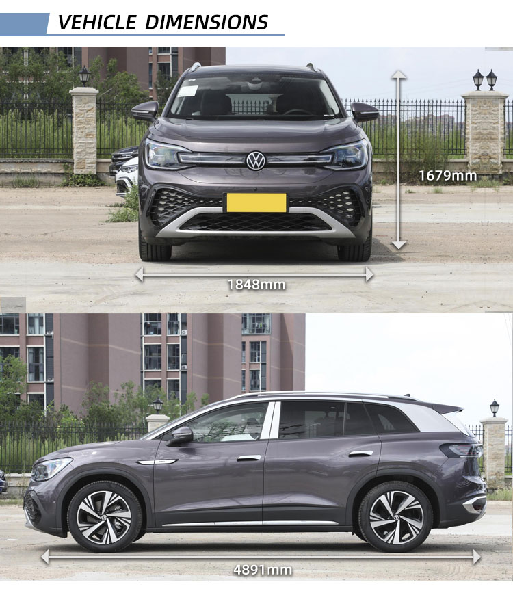 ID. 6 Crozz SUV EV Cars Panoramic Sunroof Multi Function Left Steering