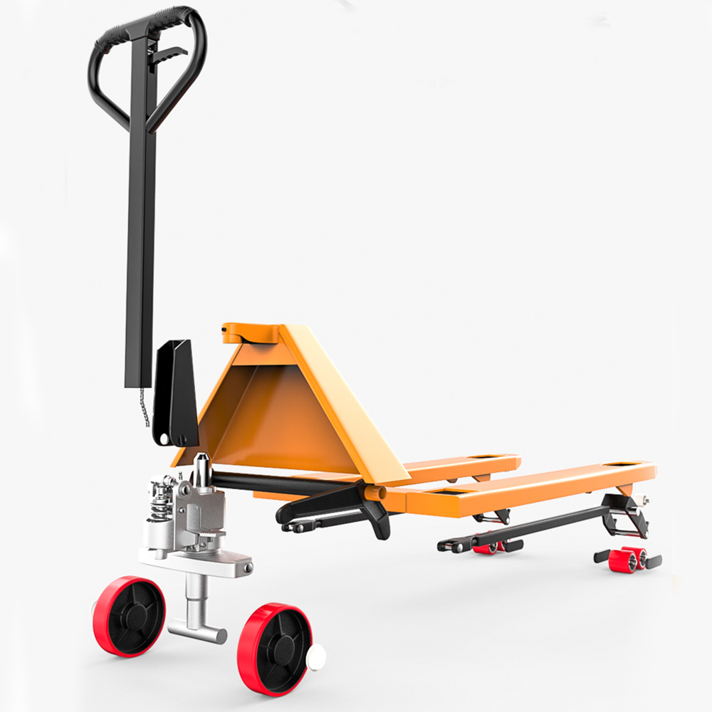 Nylon wheel manual hydraulic pallet jack hand truck with one year warranty