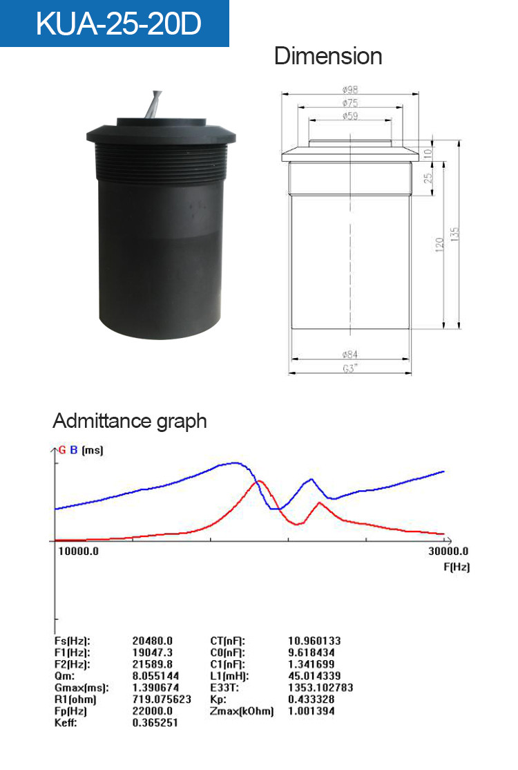 Agricultural Waterproof Ultrasonic Sensor or Ultrasonic Level Sensor with protection IP68