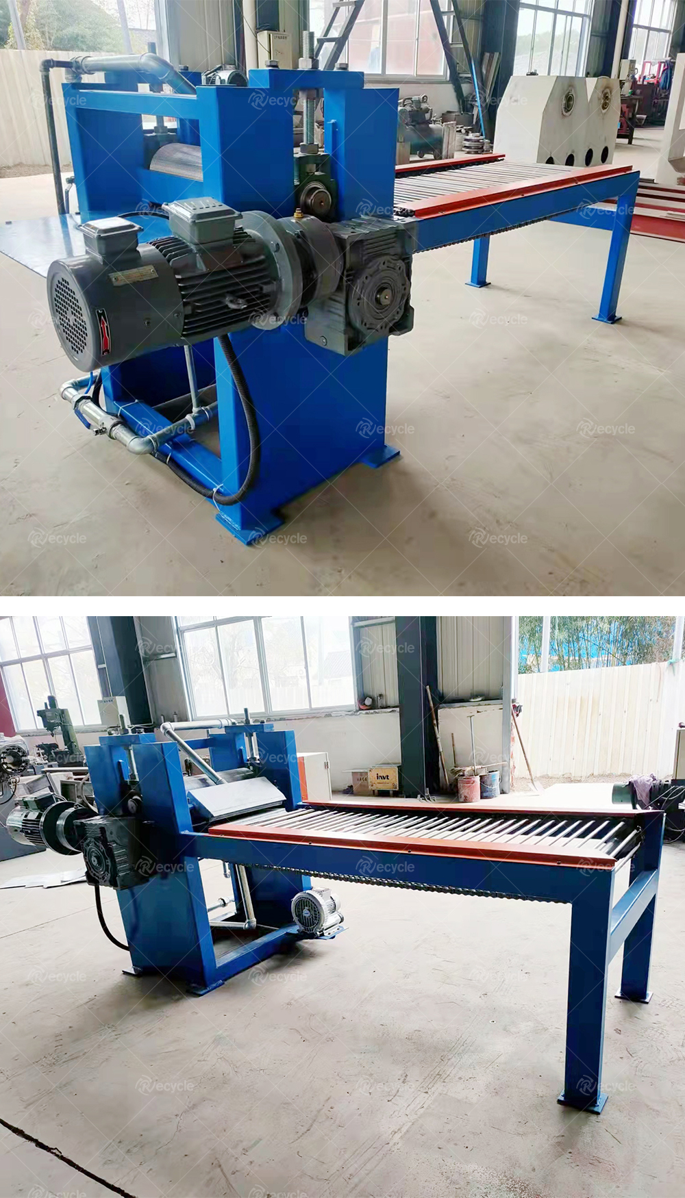 Easy to Aluminum Plastic Composite Board Recycling Machine Board Heating Stripping Machine