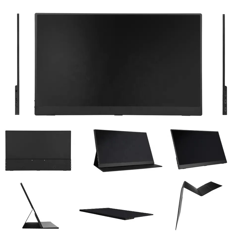 Portable Dual Monitor with Two Extra Screens 1920 X 1080 Resolution IPS LCD Panel for Laptop