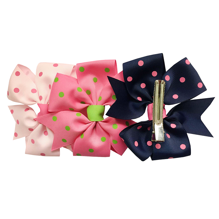 Soft Feeling Kids Hair Ribbons , Various Color Custom Made Hair Bows