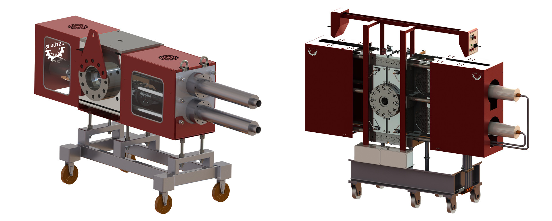 High Speed Plastic Agglomerator Machine , 95KW Plastic Recycling Extruder Machine