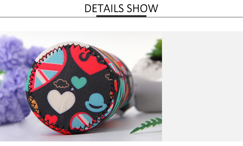 Reusable Cartoon H18CM Insulated Bottle Sleeve For Kids