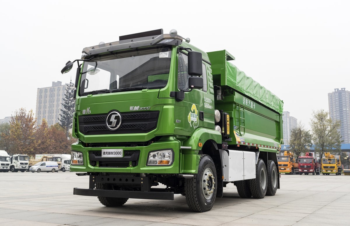 6X4 Used Shacman 10 Wheeler Dump Truck 40 Tons 380 HP F 3000 6X4 Self Loading Dump Truck