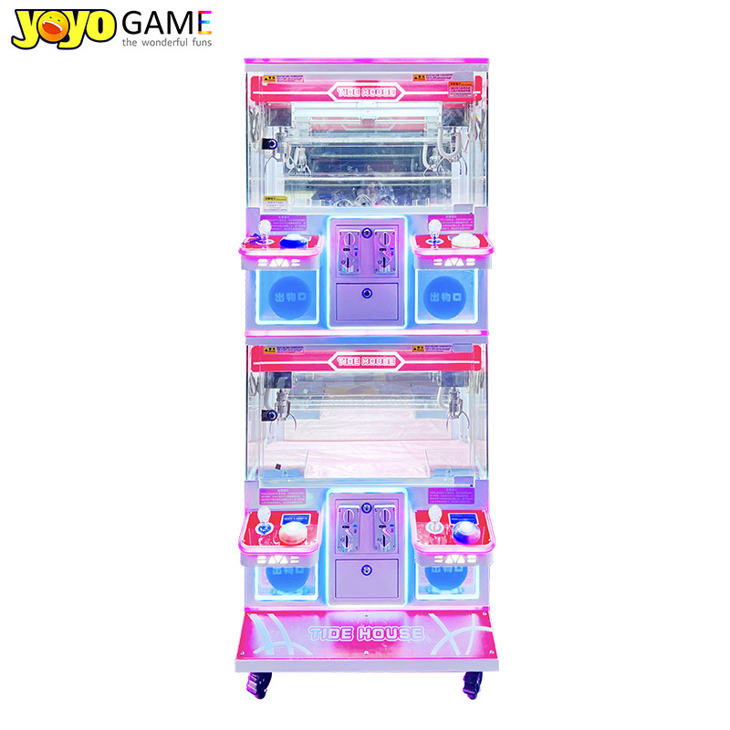 Claw machine Coin Operated plush Owl Claw machine Candy banknotes and coins operated 4 claw machine