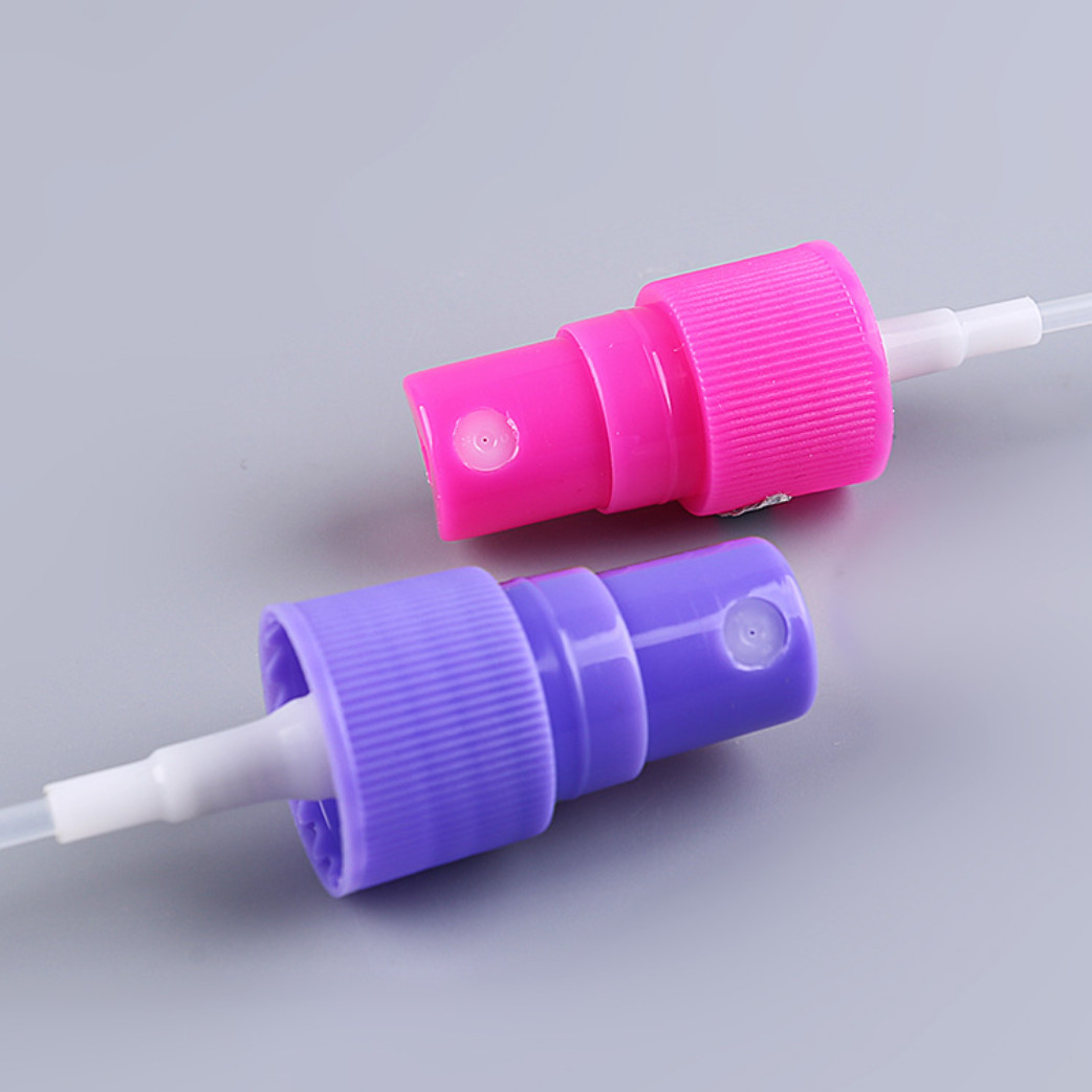 Purple Red Fine 28mm Mist Spray Pump Sprayer With Negotiation Tube